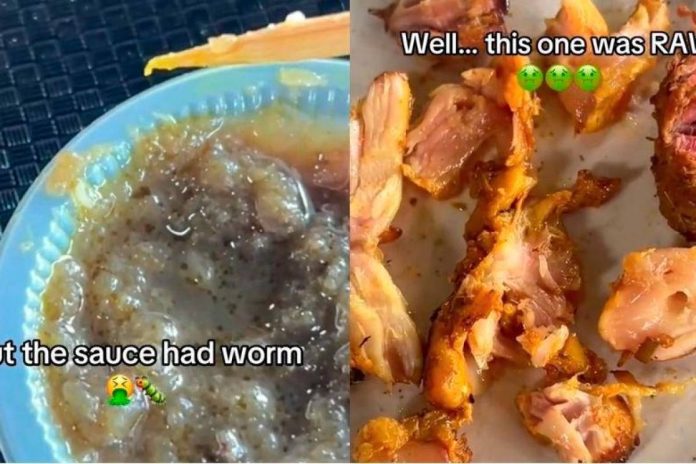 Woman’s Kajang satay experience gone wrong after finding raw meat and maggot in sauce