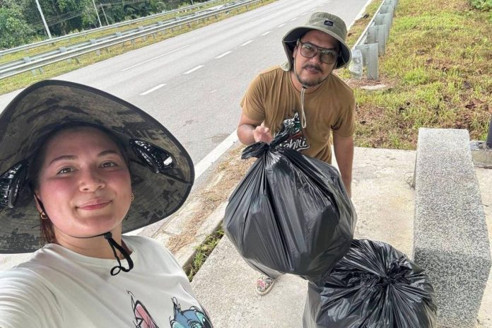 Works minister supports Tracey’s litter cleanup campaign for Pan Borneo