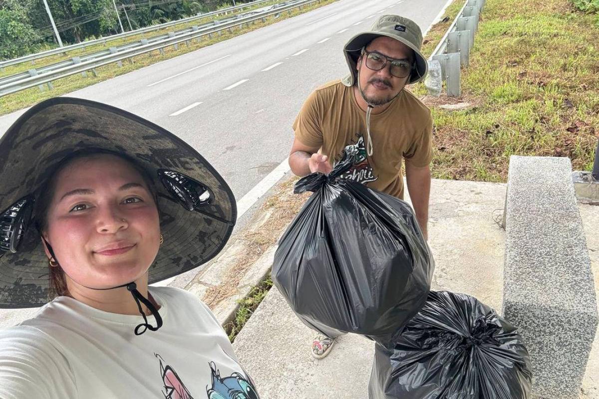 Works minister supports Tracey’s litter cleanup campaign for Pan Borneo Works minister supports Tracey’s litter cleanup campaign for Pan Borneo