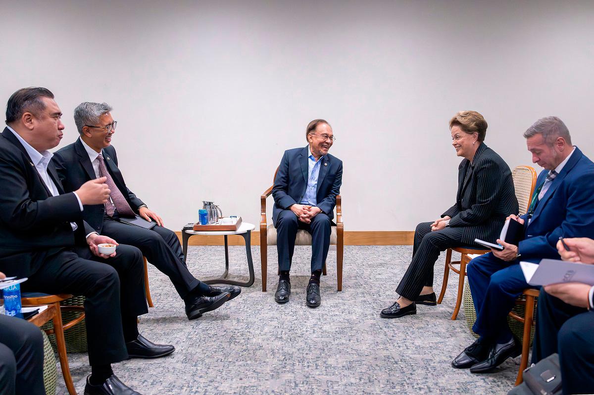 PM Anwar meets New Development Bank leaders at BRICS summit