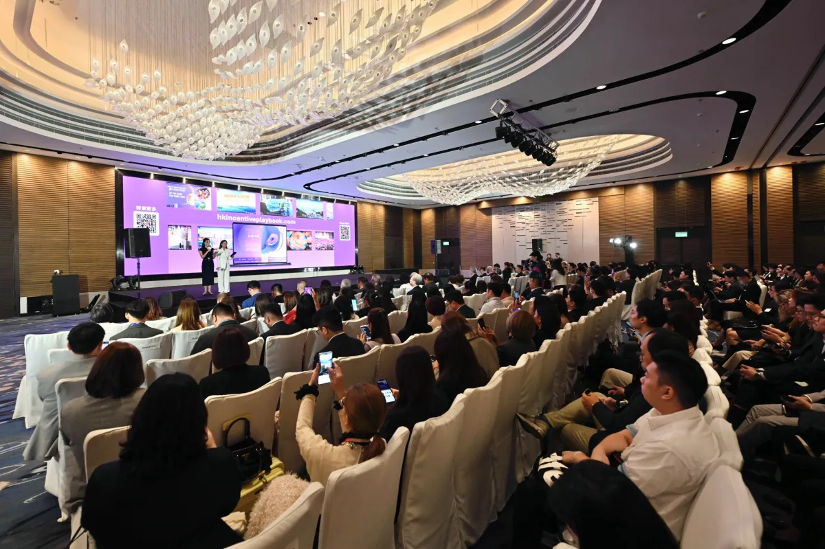 Hong kong tourism board remixes business events with world-class gastronomy at wine & dine festival Distinguished guests enjoy the hong kong incentive playbook 2. 0 trade briefing