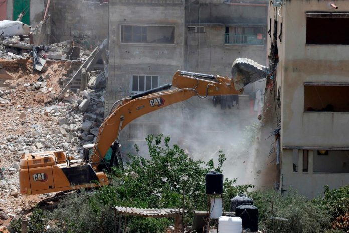 Israel army bulldozers plough through homes at West Bank camps