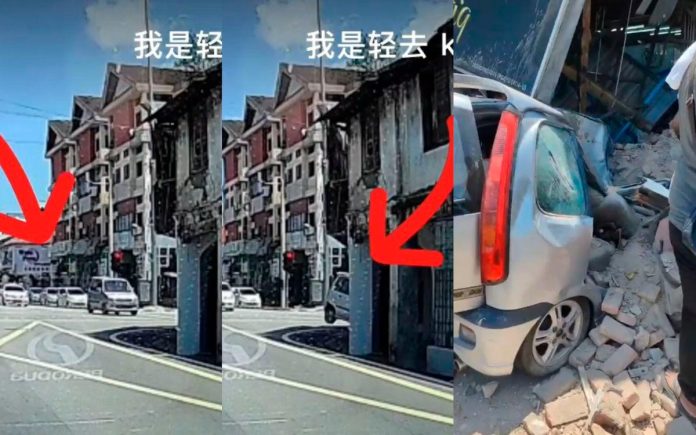 Elderly driver survives crash into Butterworth building