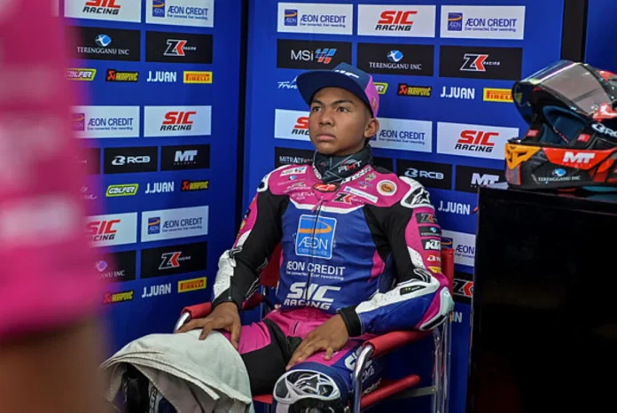 Hakim Danish grateful for Moto3 debut experience despite early exit