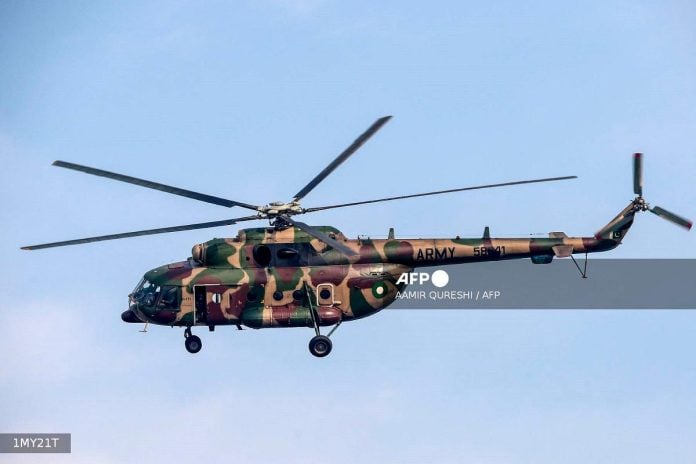 Pakistan army helicopter crash kills five in northern training accident