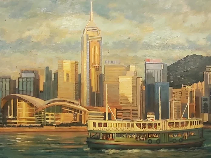 image-1 Star Ferry at Hong Kong Harbour (detail), Pip Todd-Warmoth, TANYA BAXTER CONTEMPORARY, Rooms 4507 & 4508