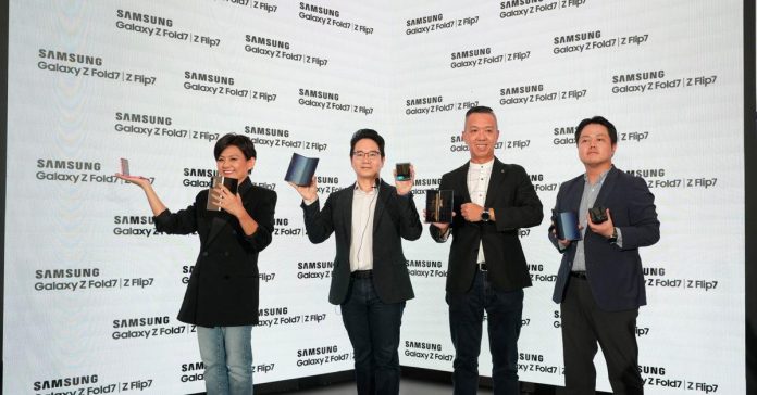 Step into the future: Samsung unveils Galaxy Z Fold7 and Flip7 in style
