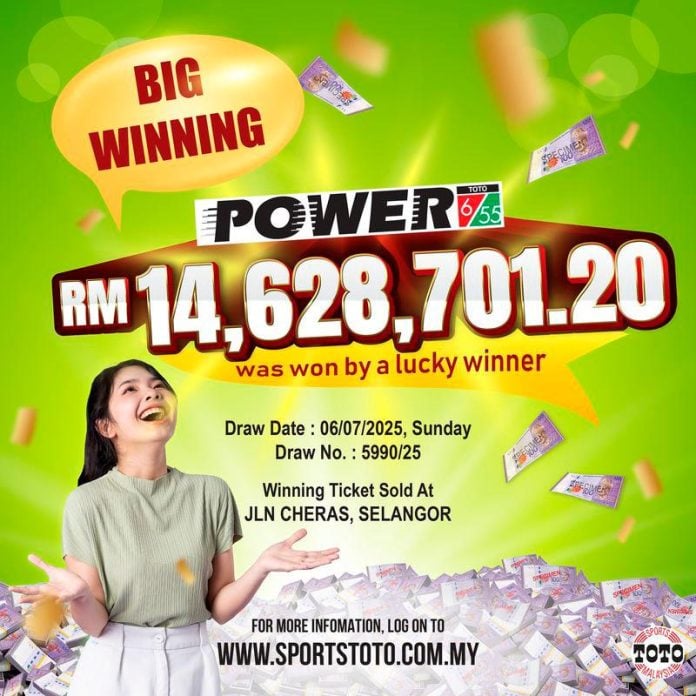 33-year-old from Selangor wins RM14.6 mil Sports Toto jackpot using girlfriend’s MyKad number