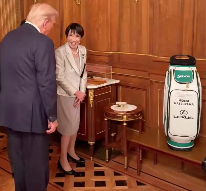 reuters-usa-trump-japan-1 Japan PM uses Abe's golf putter gift to forge Trump bond