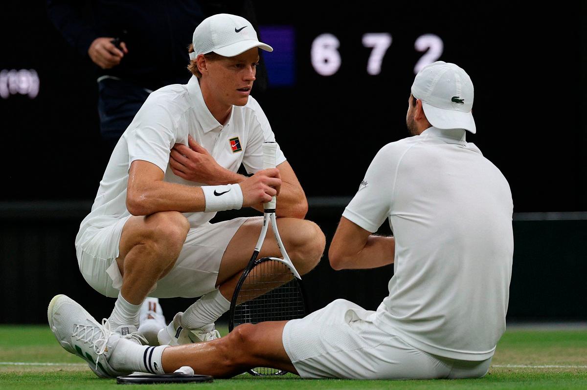 Sinner advances to Wimbledon quarters after Dimitrov injury heartbreak