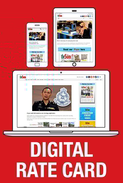 The sun malaysia digital rate card The sun malaysia digital rate card