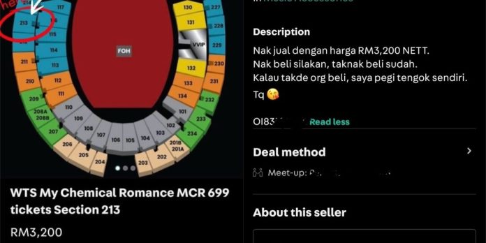 RM699 MCR KL concert tickets now RM3,200 – fans call for action RM699 MCR KL concert tickets now RM3,200 – fans call for action