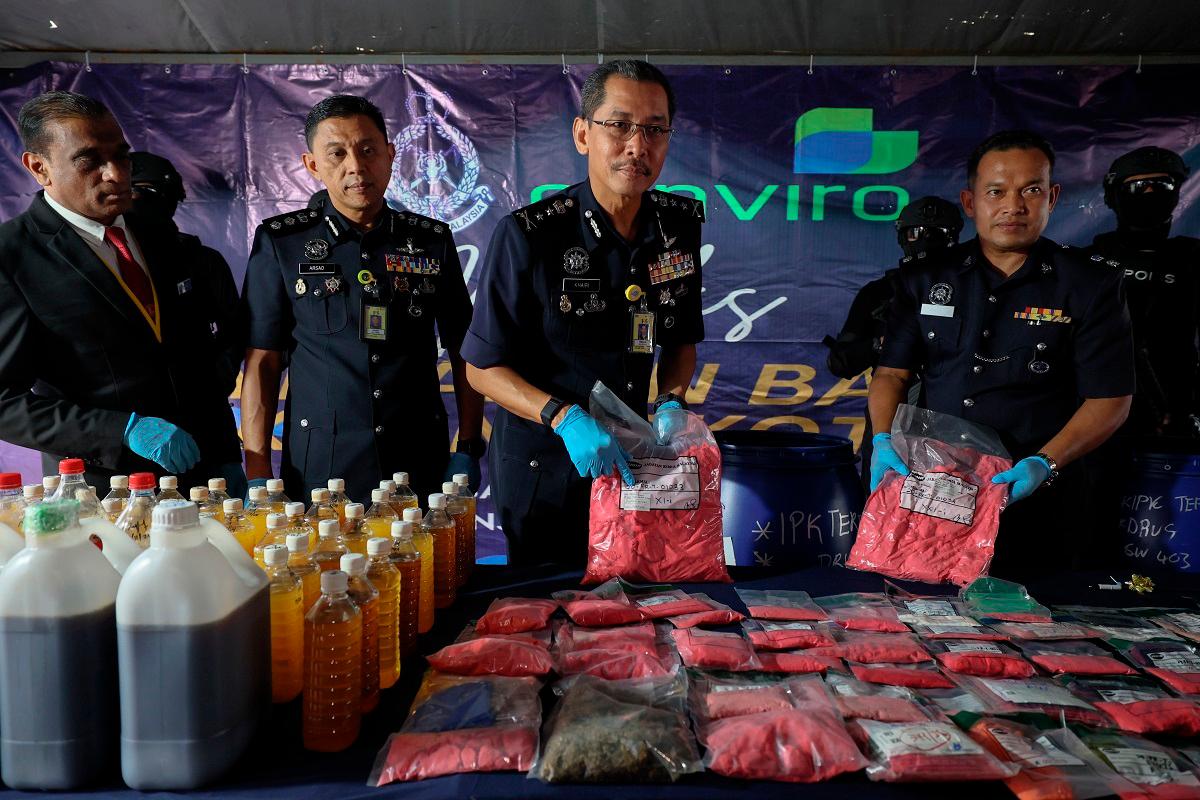 Terengganu drug seizures surge to RM62 million in first half of 2025