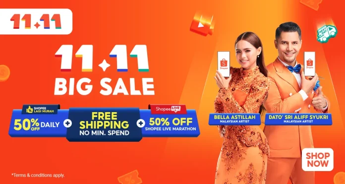 Dato’ Sri Aliff Syukri & Bella Astillah Lead Shopee 11.11 Big Sale with Daily Superstar Livestreams, Lagi Murah Deals, and Free Shipping