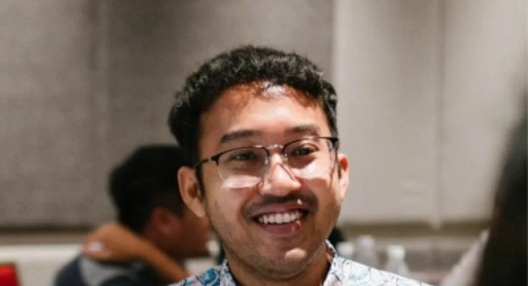 Aidil during an environmental engagement session.