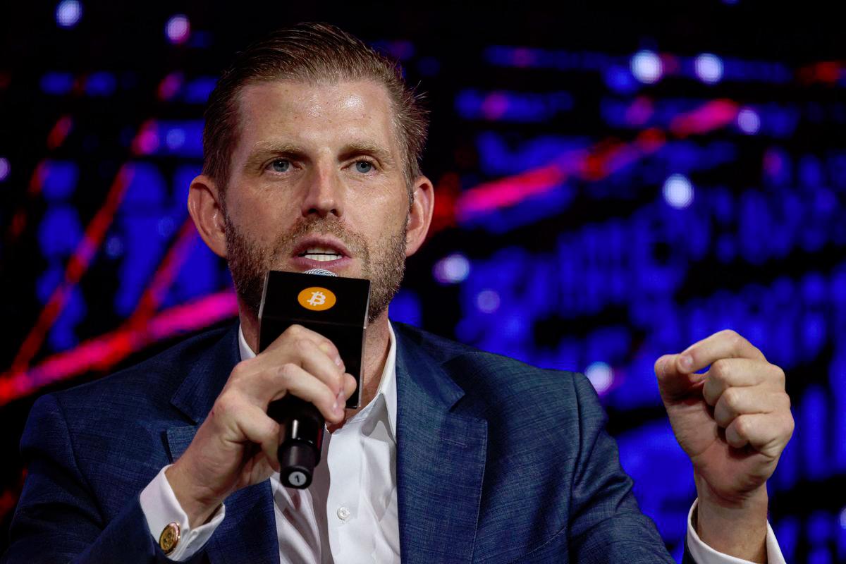 Eric Trump predicts bitcoin will hit $1 million, praises China crypto role Eric Trump predicts bitcoin will hit $1 million, praises China crypto role