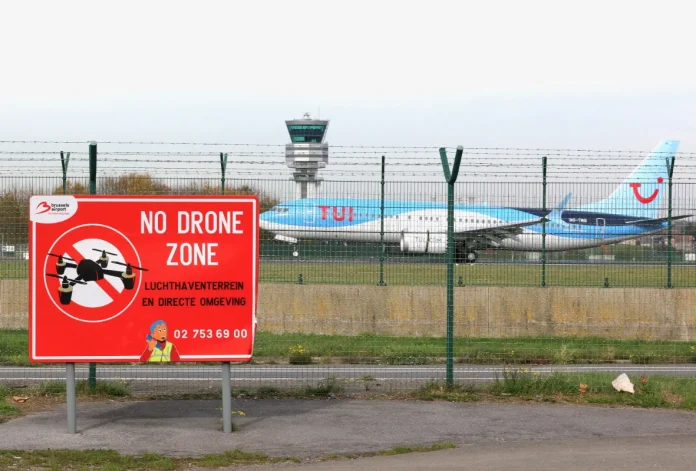 Liege airport halts flights again after second drone sighting this week