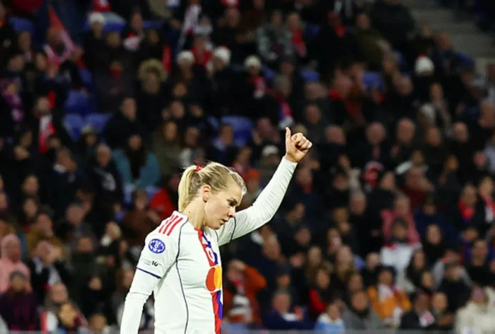 Hegerberg scores twice as Lyon beat Wolfsburg in Champions League