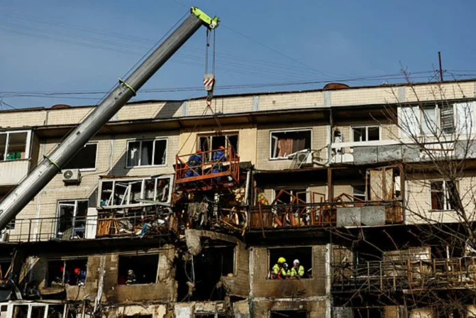 Russian attack on Kyiv kills four, injures dozens including children