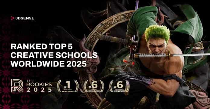 3dsense 3dsense Media School in Singapore Clinches Top 5 Spot in The Rookies Global School Rankings® 2025