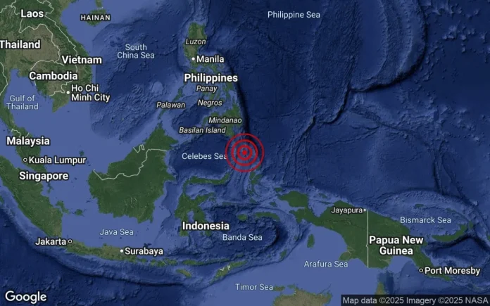 Gempa bumi 5.5 Richter landa Kepulauan Talaud Indonesia