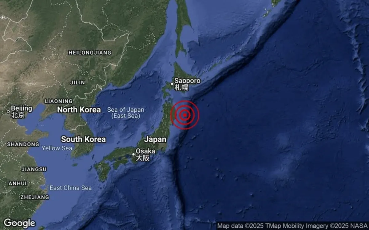 Japan tsunami - MetMalaysia Gempa bumi dengan magnitud 6.7 landa Wilayah Iwate, Jepun
