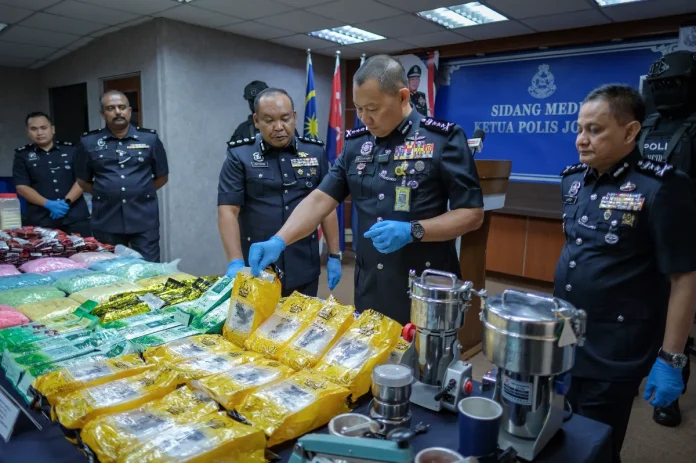 Johor police bust drug syndicate with RM11.4 million seizure