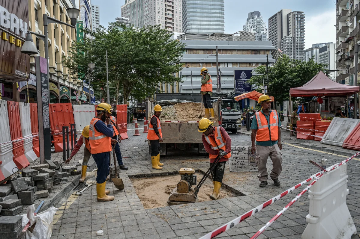 Kerja baiki mendapan selesai, Jalan Masjid India dibuka semula