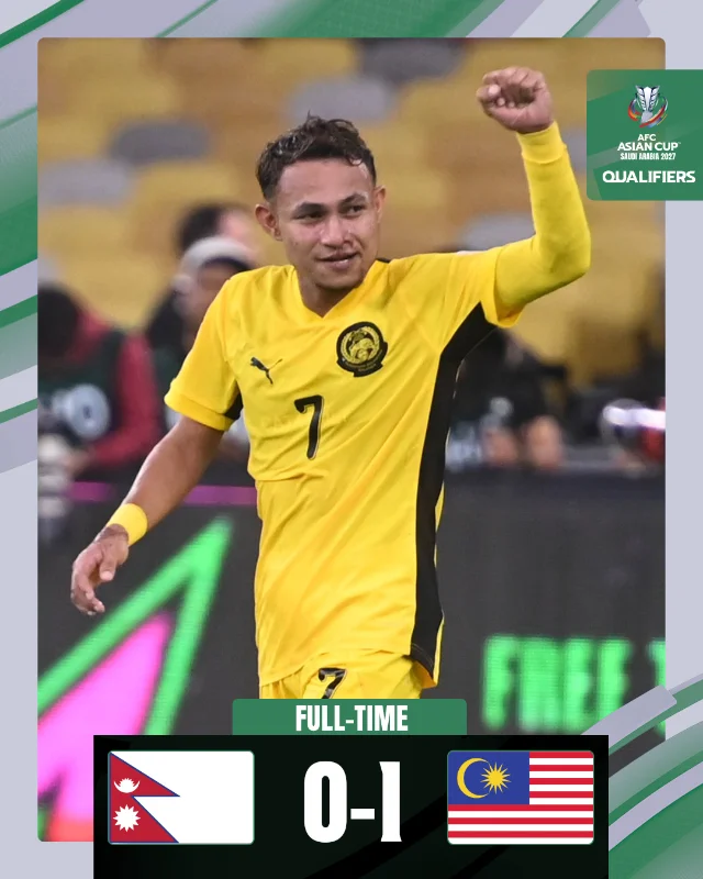 Malaysia maintain perfect Asian Cup qualifying record with Nepal win