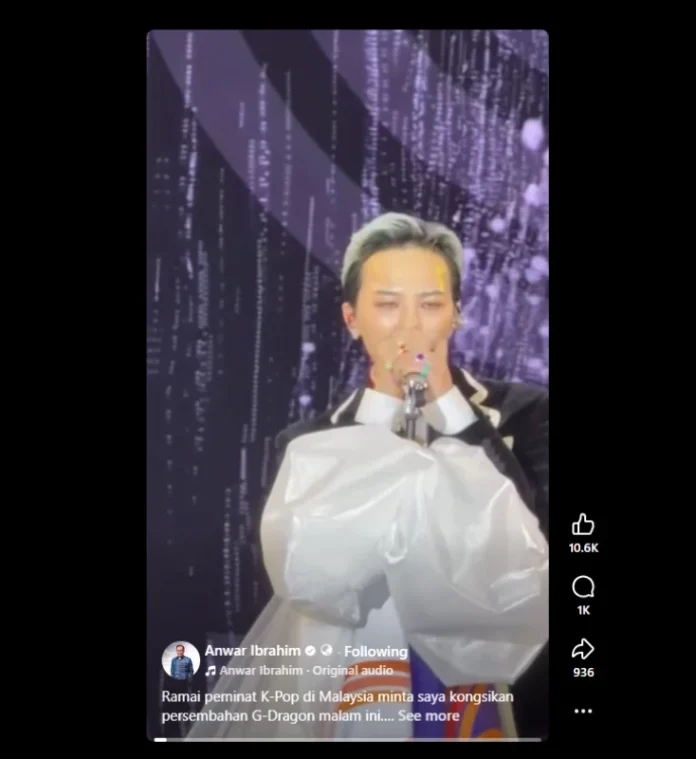 PM Anwar shares G-Dragon APEC performance for Malaysian fans
