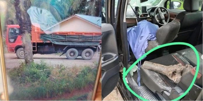 Elderly driver killed by metal longshaft piercing windscreen in Batu Pahat