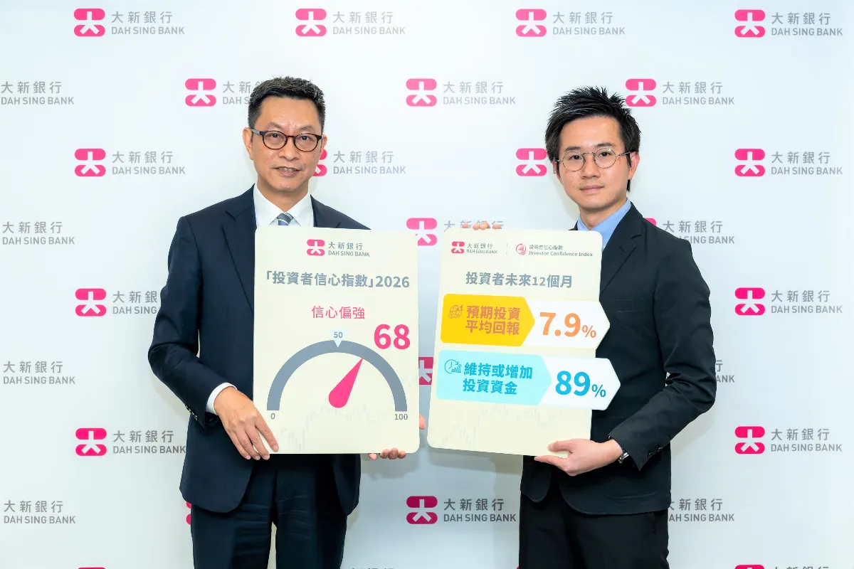 dah-sing Dah Sing Bank released its inaugural “Investor Confidence Index” to assess investor sentiment and provide strategic insights into the investment behaviour of Hong Kong residents.