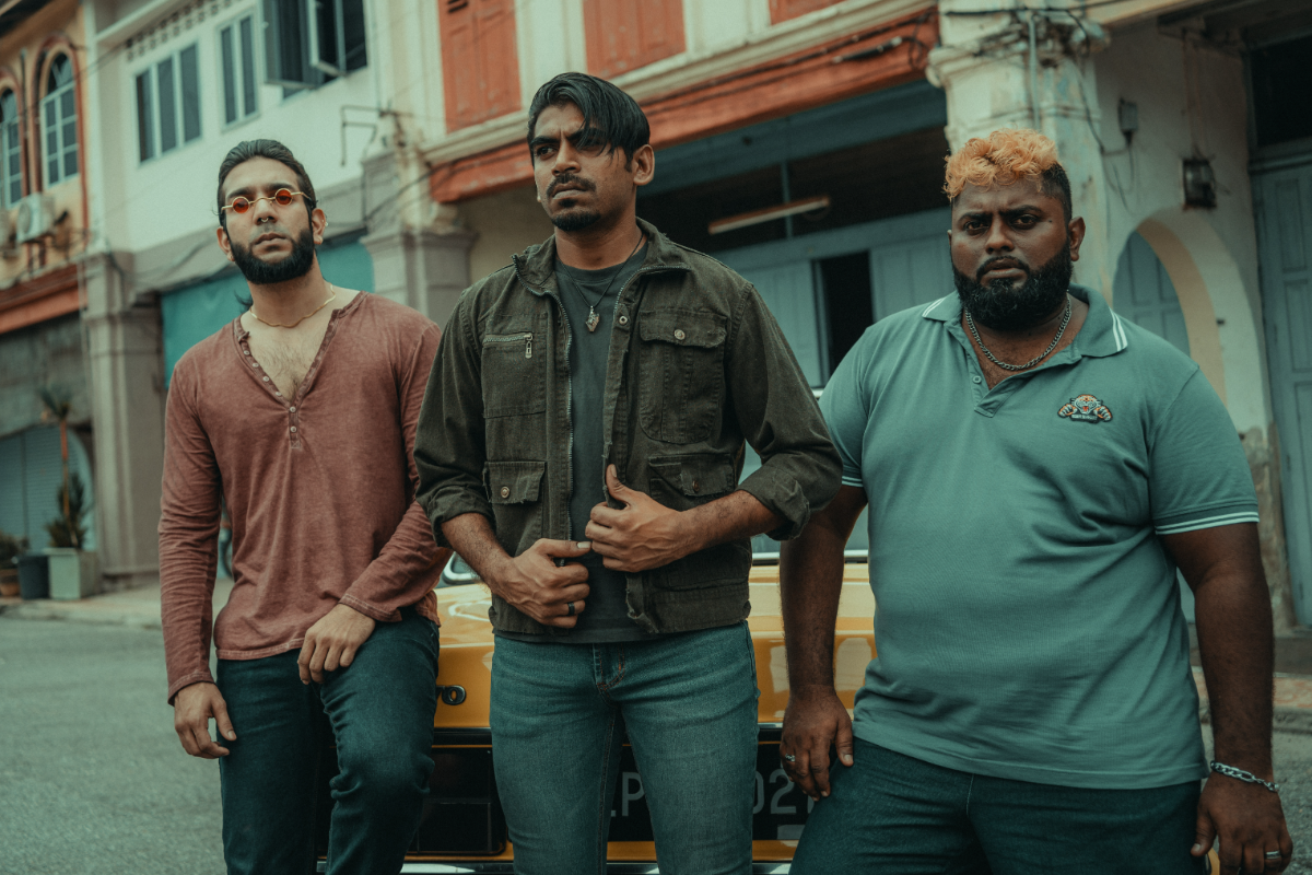 Macai elevates noir to centre stage From left: irfan, karnan and kuben as three men drawn into a series of crimes in macai.