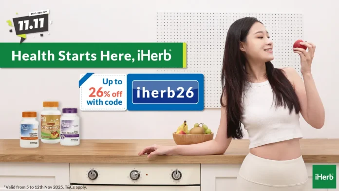 iHerb Singapore Launches 11.11 Wellness Mega Sale from November 5 to 24