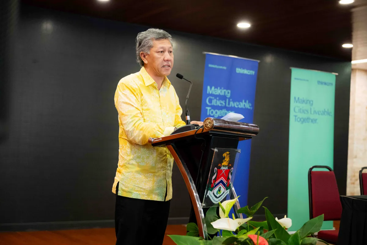 photo-3-seaccn-mou-signing MOTAC secretary-general Datuk Shaharuddin bin Abu Sohot delivering his launching speech