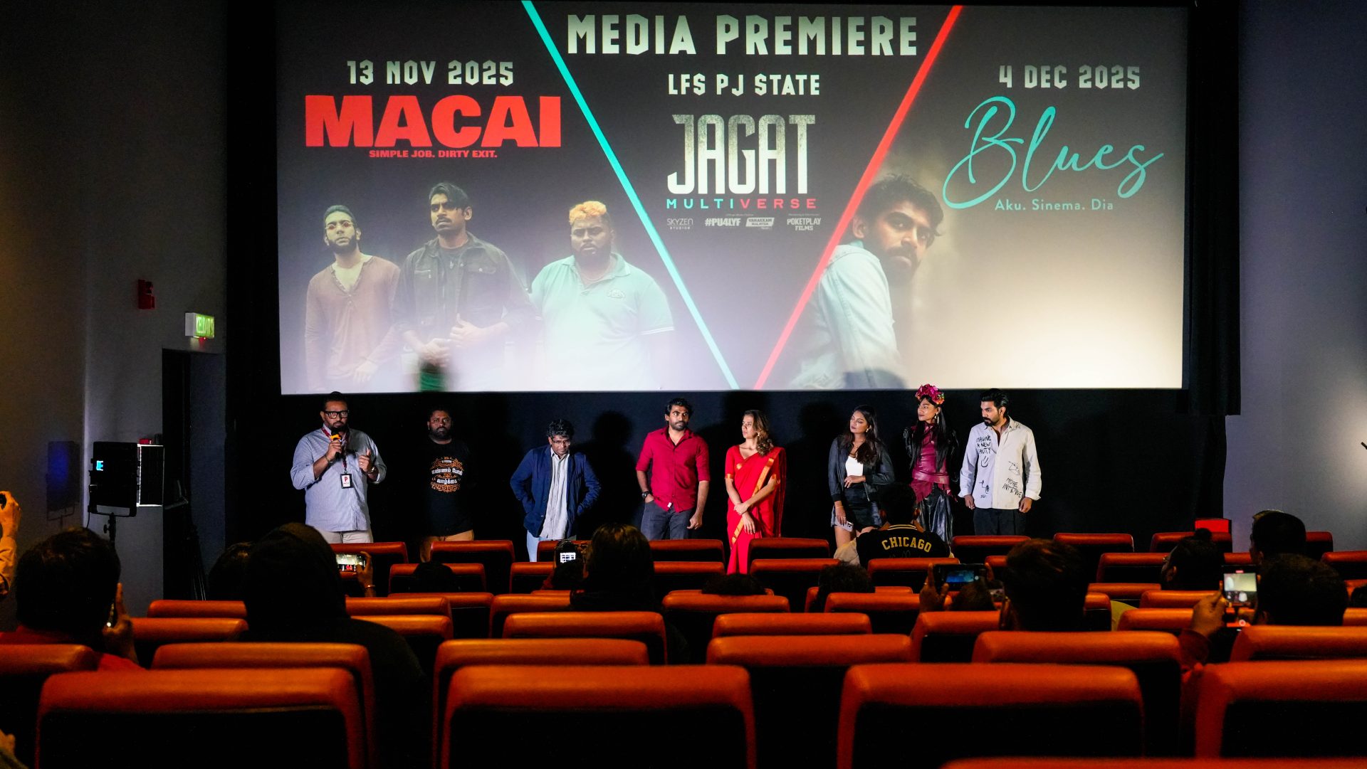 pls scan lyfe 141125 - 26 - 1 The cast of Macai during a Q&A session at the double feature premiere. – PICS BY AMEEN HAZIZI/THESUN