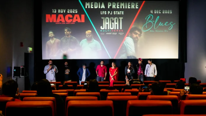 The cast of Macai during a Q&A session at the double feature premiere. – PICS BY AMEEN HAZIZI/THESUN