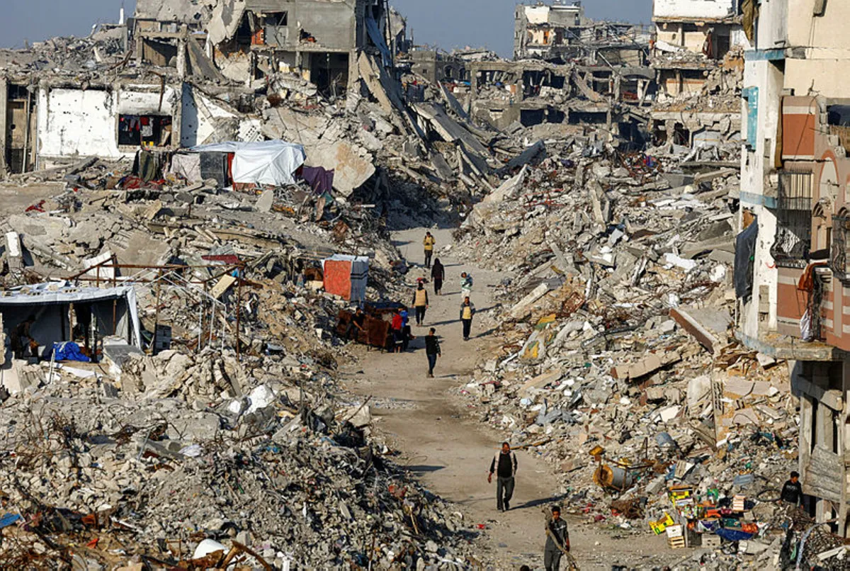 srael-palestinians-gaza -Gaza storms bring flooding, sewage and misery in tent camps