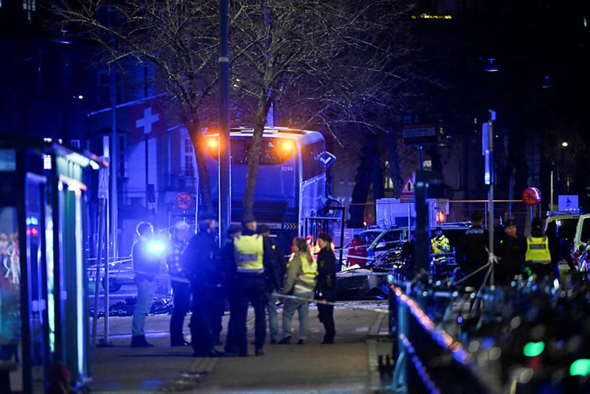 Three killed as Stockholm bus slams into pedestrians