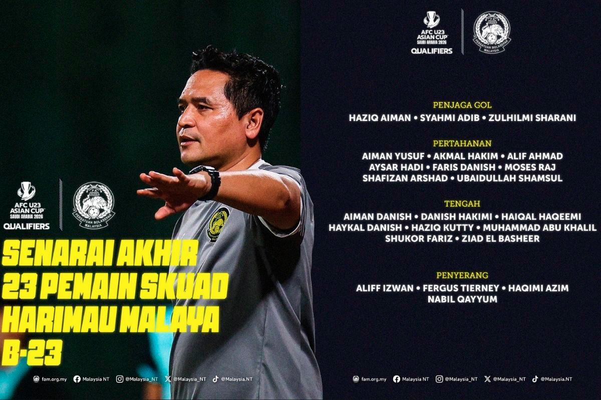 Harimau Muda recall key players for U-23 Asian Cup qualifiers in Thailand Harimau Muda recall key players for U-23 Asian Cup qualifiers in Thailand