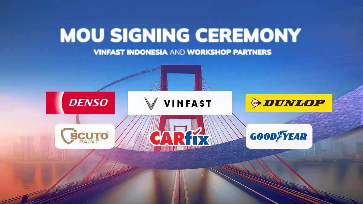 VinFast collaborates with five partners to strengthen electric vehicle after-sales service in Indonesia