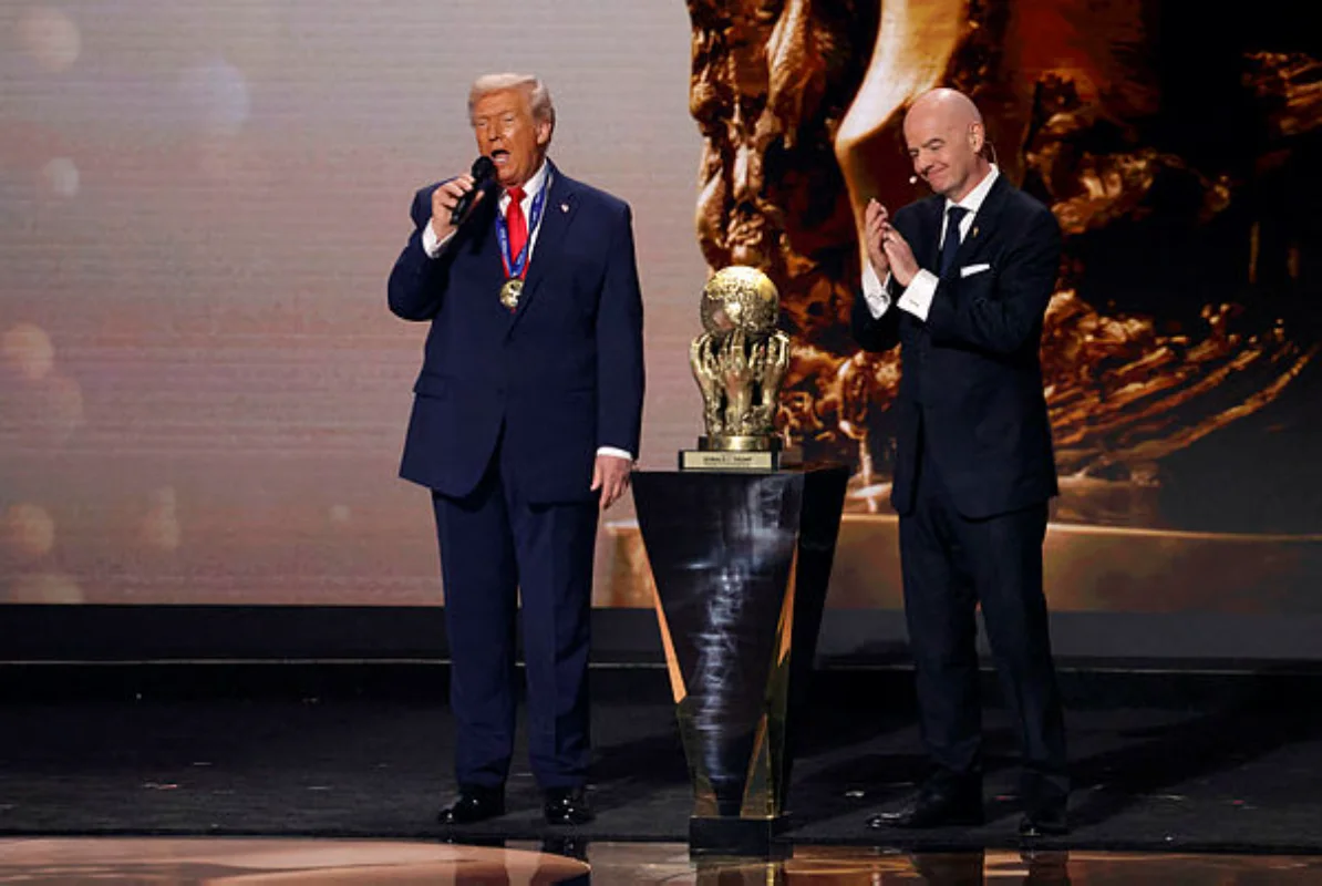 Trump receives FIFA's inaugural peace prize at World Cup draw