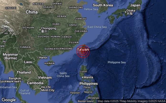 Southeastern Taiwan shaken by 6.1 magnitude quake, no immediate reports of damage