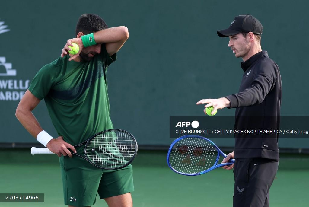 Andy Murray disappointed with coaching results for Novak Djokovic