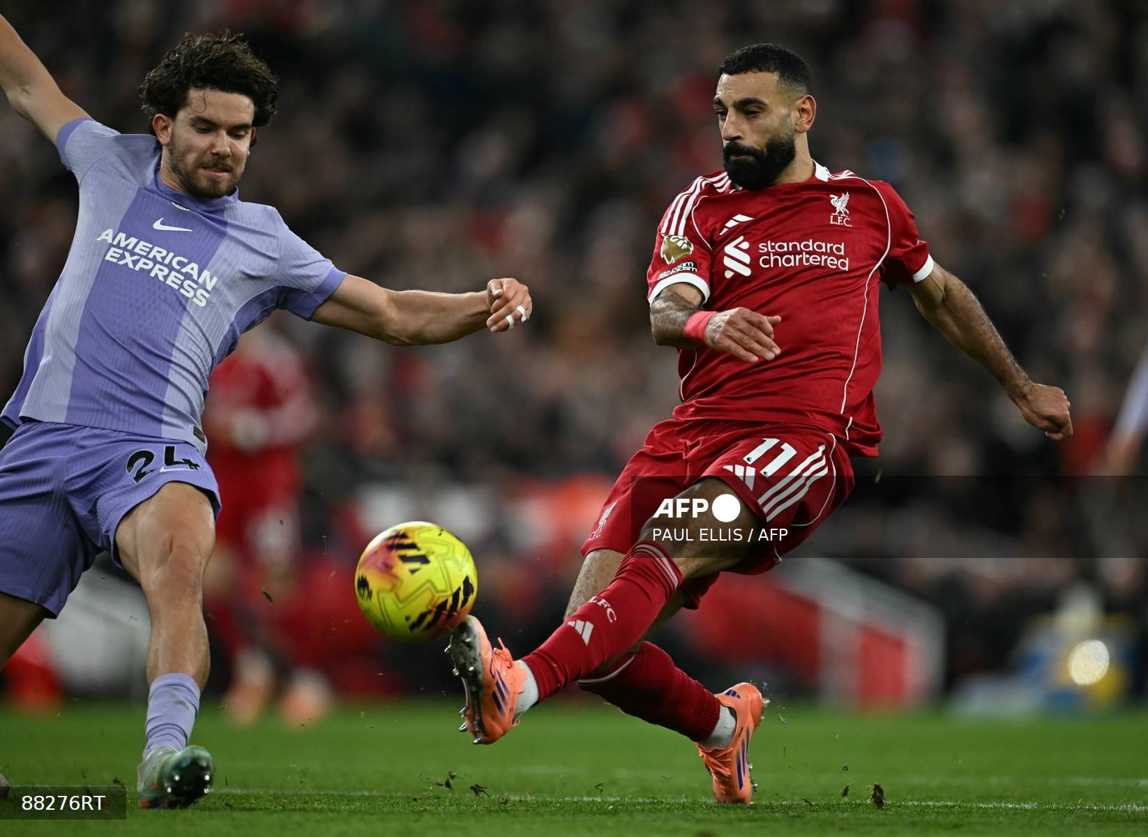 FBL-ENG-PR-LIVERPOOL-BRIGHTON Liverpool's Slot says 'no issue to resolve' with Salah after outburst