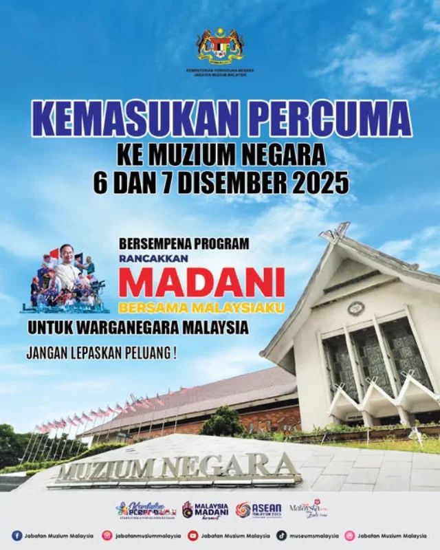 Free entry to National Museum for Malaysians this weekend