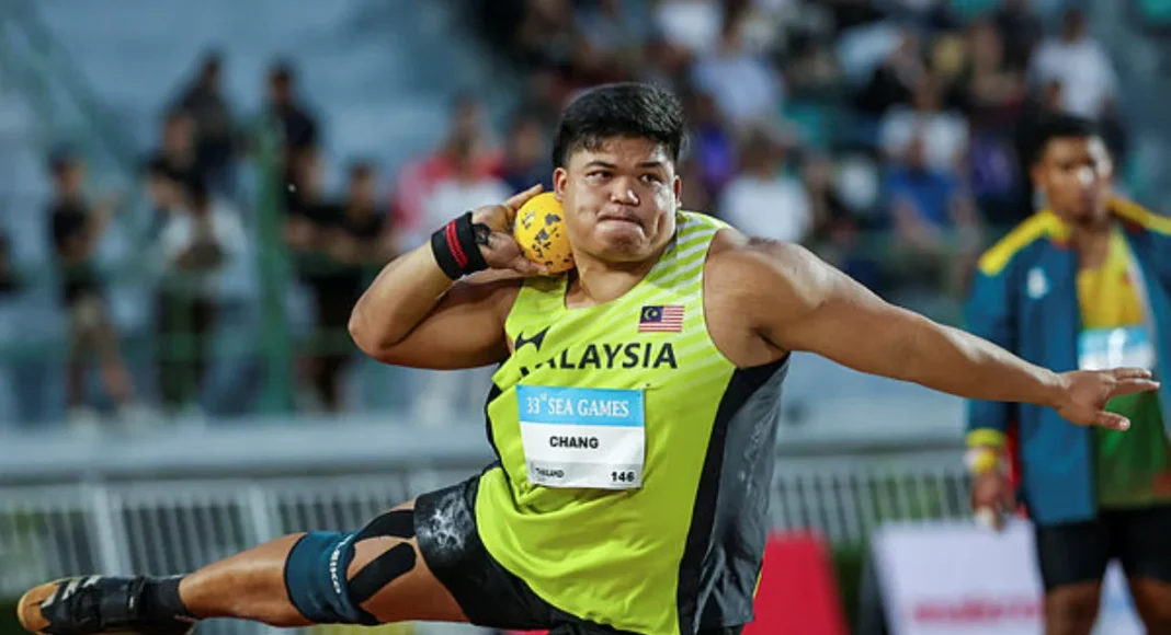 Jonah Chang smashes SEA Games record to win shot put gold