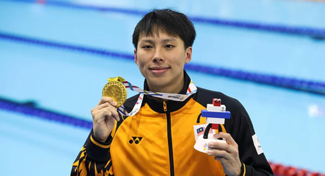 Khiew Hoe Yean defends 200m freestyle title for SEA Games hat-trick