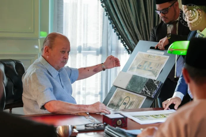 King briefed on progress of Tunku Laksamana Abdul Jalil Mosque