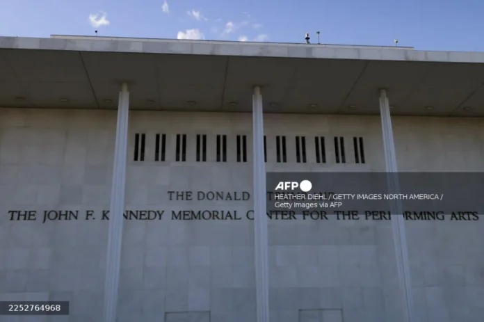 Trump's name added to Kennedy Center facade amid family objections